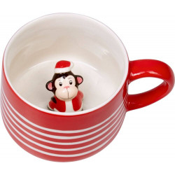 Porzellan Tasse Fröhliche Weihnachten!, sortiert