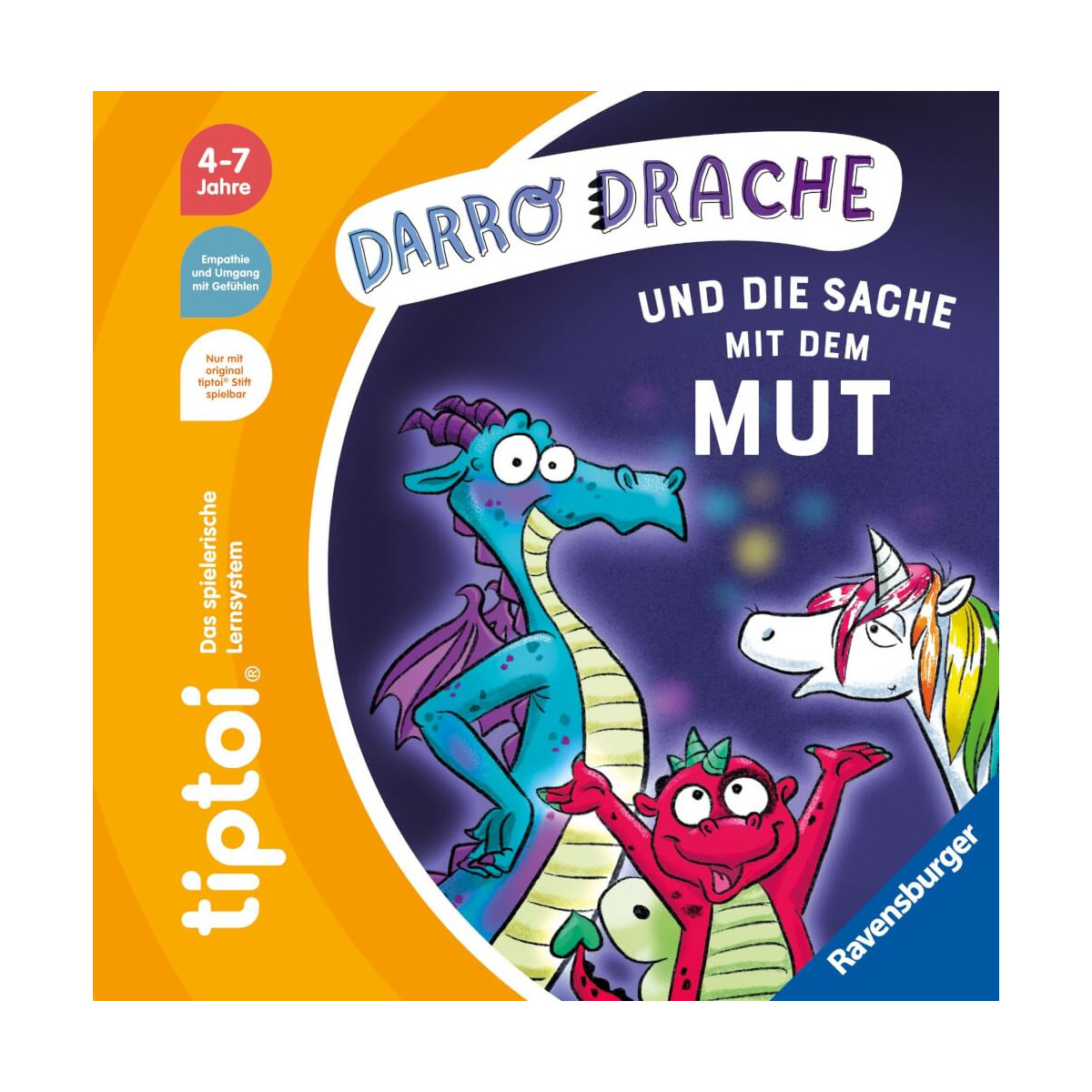 Ravenburger 49292 tiptoi® Darro Drache und die Sache mit dem Mut tiptoi Bilderbuch