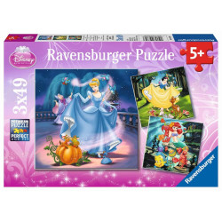 Ravensburger Kinderpuzzle   09339 Schneewittchen, Aschenputtel, Arielle   Puzzle für Kinder ab 5 Jah