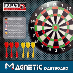 BULL'S Magnetic Dartboard mit 6 Pfeilen