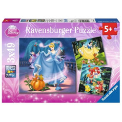 Ravensburger Kinderpuzzle   09339 Schneewittchen, Aschenputtel, Arielle   Puzzle für Kinder ab 5 Jah