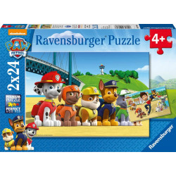 Ravenburger 9064 Puzzle Heldenhafte Hunde 2 X 24 Teile