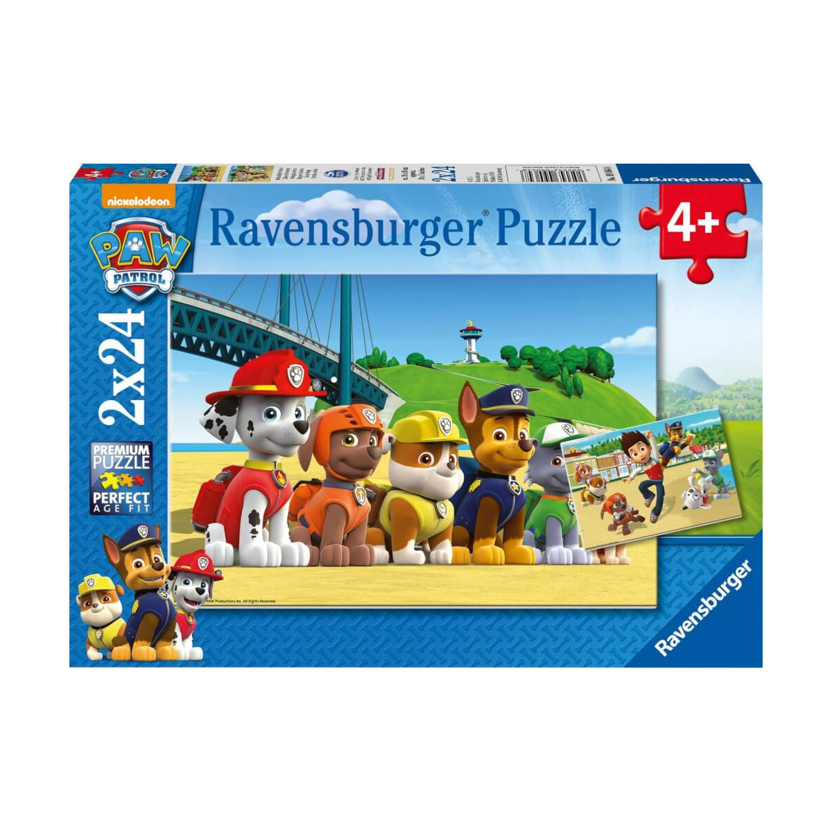 Ravenburger 9064 Puzzle Heldenhafte Hunde 2 X 24 Teile