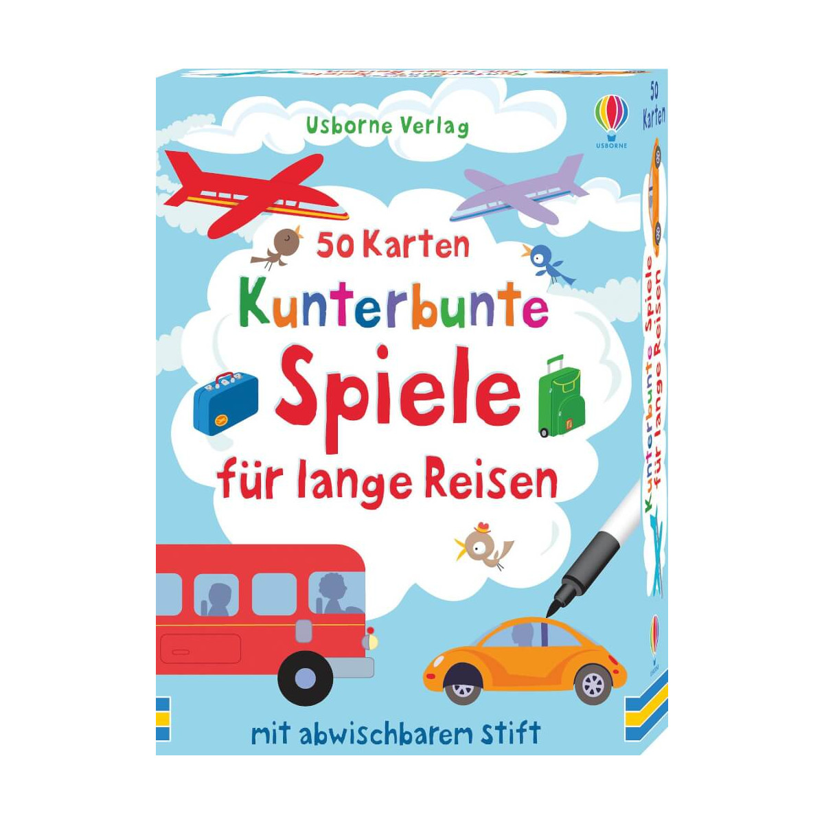 50 Karten: Kunterbunte Spiele für lange Reisen