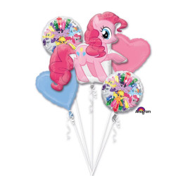 Bouquet Pinkie Pie 5 Folienballons, P75, verpackt