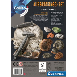 Austrabungs Set Fossilien & Mineralien
