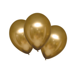 Satin Latex Ballons Gold Satee