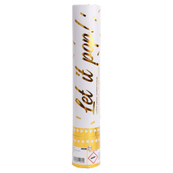 Konfettikanone gold 28