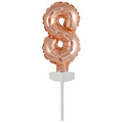 Micro Size Zahl 8 Rose Gold