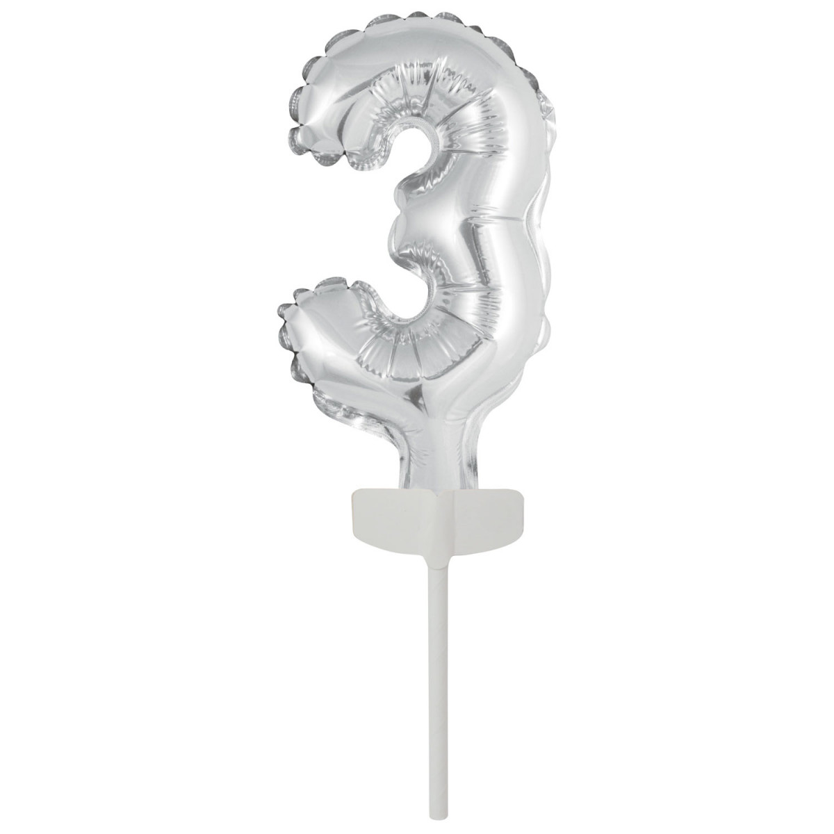 Micro Size Zahl 3 Silber