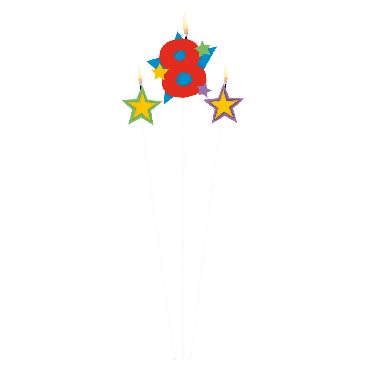 Kerze 8, Sterne