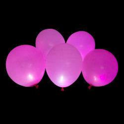 5 B90 LED Balloons Pink