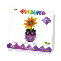 Creagami - Origami 3D Vase mit Blumen 698 Teile - 739