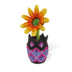 Creagami - Origami 3D Vase mit Blumen 698 Teile - 739