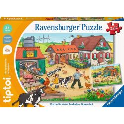 Ravensburger tiptoi 00136 Puzzle für kleine Entdecker: Bauernhof, Puzzle für Kinder ab 3 Jahren, für