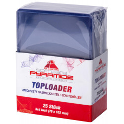 25er Toploader Clear Pack   Sammelkartenhüllen