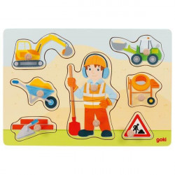 Steckpuzzle Bauarbeiter